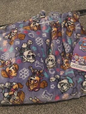 Paw Patrol Super Lux Plush Throw Blanket Kids Girl Boy Purple Gift
